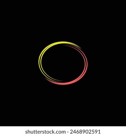 Unique colorful circle vector logo template design 