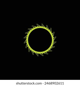 Unique colorful circle vector logo template design 
