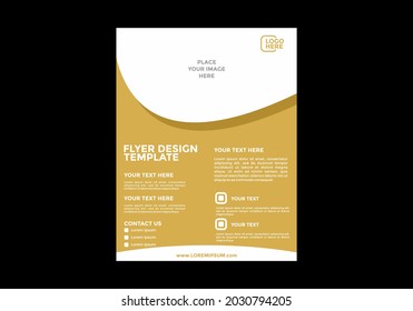 Unique and colorful editable flyer design design