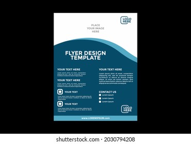Unique and colorful editable flyer design design
