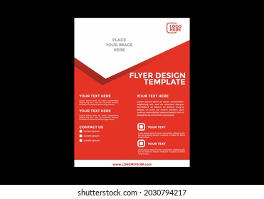 Unique and colorful editable flyer design design