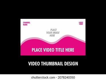 Unique and colorful graphic of video thumbnail design