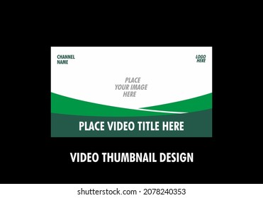 Unique and colorful graphic of video thumbnail design