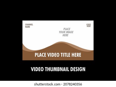 Unique and colorful graphic of video thumbnail design