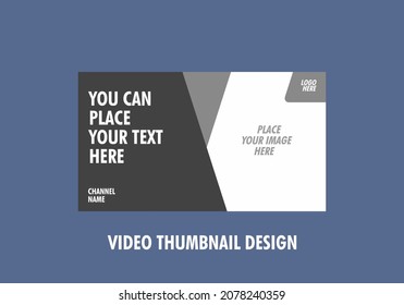 Unique and colorful graphic of video thumbnail design