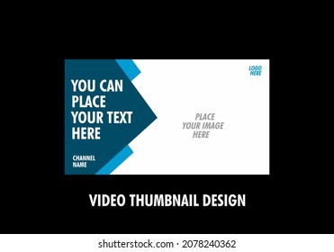 Unique and colorful graphic of video thumbnail design