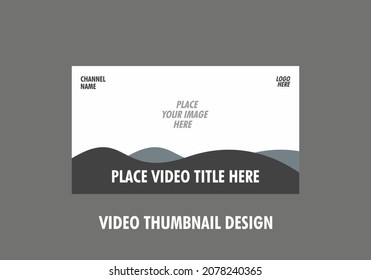 Unique and colorful graphic of video thumbnail design