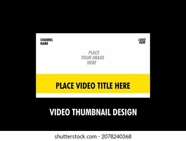 Unique and colorful graphic of video thumbnail design