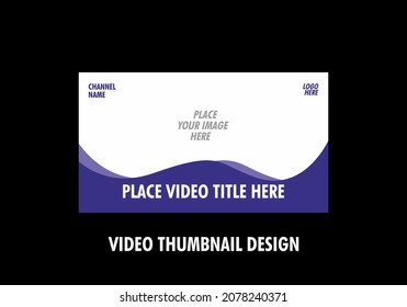 Unique and colorful graphic of video thumbnail design