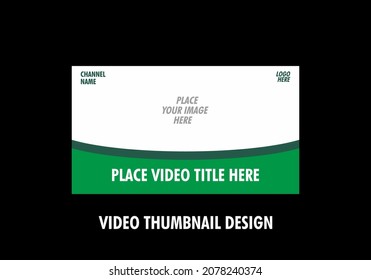 Unique and colorful graphic of video thumbnail design