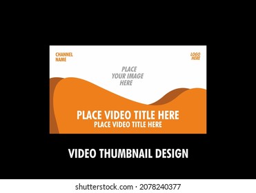 Unique and colorful graphic of video thumbnail design