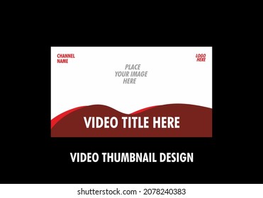 Unique and colorful graphic of video thumbnail design