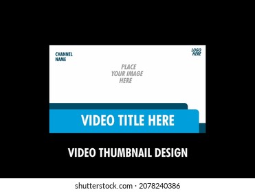 Unique and colorful graphic of video thumbnail design