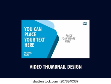 Unique and colorful graphic of video thumbnail design