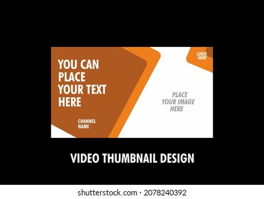 Unique and colorful graphic of video thumbnail design