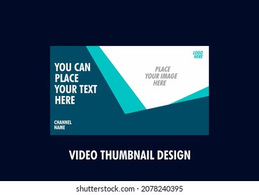 Unique and colorful graphic of video thumbnail design