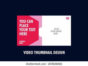 Unique and colorful graphic of video thumbnail design