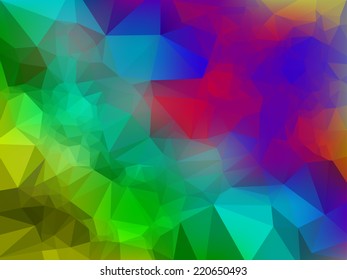 Unique Colorful Triangle Background