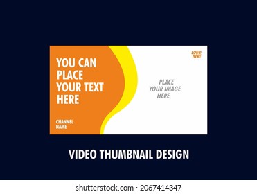 Unique and colorful video thumbnail design