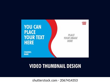 Unique and colorful video thumbnail design