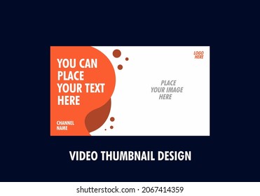 Unique and colorful video thumbnail design