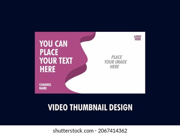 Unique and colorful video thumbnail design