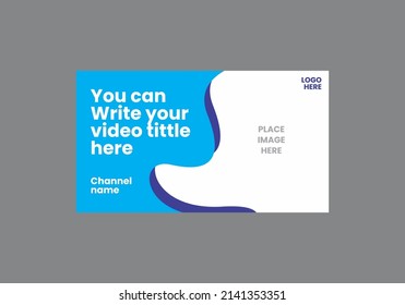 Unique and colorful video thumbnail design