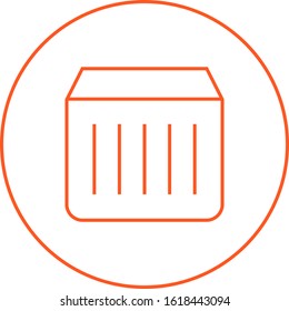 Unique Colors Box Vector Line Icon