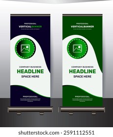 Unique company Business rollup banner design template 