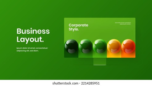 Unique computer monitor mockup site layout. Abstract website vector design illustration.