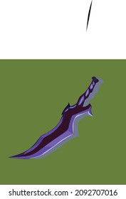Unique concept of daggers, vector art only drawn with hand. 