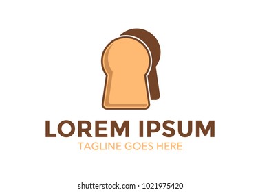 unique conceptual bakery logo. vector illustration. icon. cake