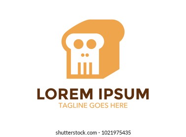 unique conceptual bakery logo. vector illustration. icon. cake