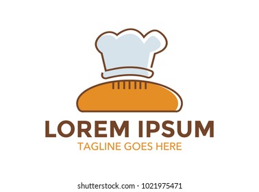 unique conceptual bakery logo. vector illustration. icon. cake