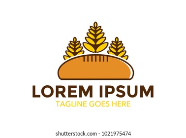 unique conceptual bakery logo. vector illustration. icon. cake