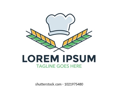 unique conceptual bakery logo. vector illustration. icon. cake