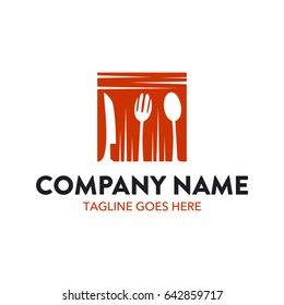 Unique And Conceptual Food Restaurant Logo Template