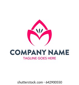 Unique, conceptual spa logo template