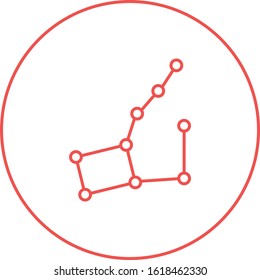 Unique Constellation Vector Line Icon