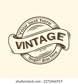 Unique and cool classic vintage logo design