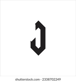 einzigartiges und kühles Logo auf schwarz-weißem Hintergrund