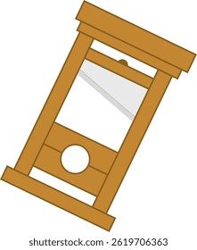 Unique and cool wooden hourglass illustration
