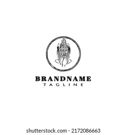 logotipo de maíz único caricatura icono diseño plantilla de diseño vector aislado moderno lindo