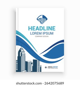 Unique Corporate Book Cover Design Template in A4. Can be adapt to Brochure, Annual Report, Magazine, Poster, Business Presentation, Portfolio, Flyer, Banner, Website.