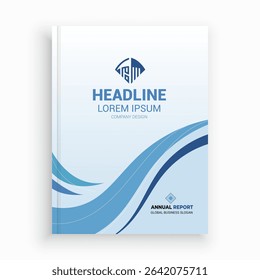 Unique Corporate Book Cover Design Template in A4. Can be adapt to Brochure, Annual Report, Magazine, Poster, Business Presentation, Portfolio, Flyer, Banner, Website.
