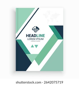 Unique Corporate Book Cover Design Template in A4. Can be adapt to Brochure, Annual Report, Magazine, Poster, Business Presentation, Portfolio, Flyer, Banner, Website.