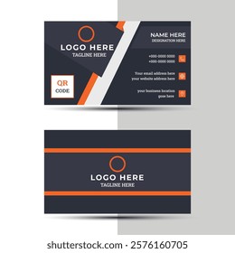 Unique Corporate Business Card Design Modern Minimal Style for Entrepreneurs and Companies Easy to Edit PSD and Vector Files