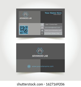 Unique corporate business card premium vector