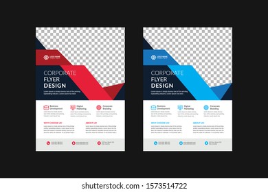 Unique Corporate Flyer Design Template. Business Company Flyer design Vector.