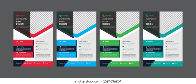 Unique Corporate Flyer Design Template. Business Company Flyer design Vector. 